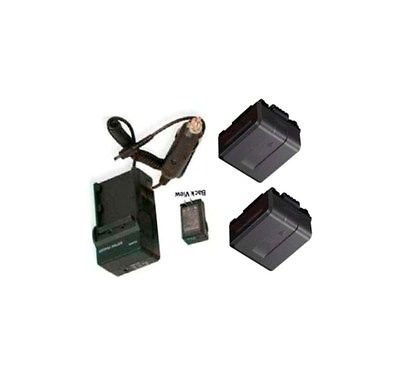 2 Batteries + Charger for Panasonic HDC-HS20P, Panasonic HDC-HS20PC, Panasonic HDC-HS100, Panasonic HDC-HS100K