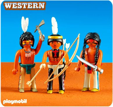 Playmobil Add-On Series - 3 Native American Warriors