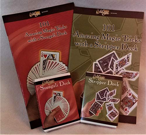 Wonder Workshops Red Bicycle Svengali - Stripper Magic Trick Deck Set with Instruction Booklets for Over 100 Tricks Each