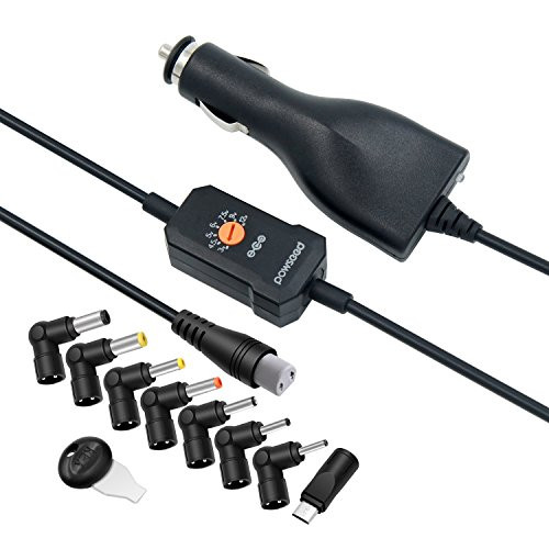 POWSEED DC12V Car 12W Universal Power Adapter for Breast Pumps Speakers Smart Phone Tablets Small Electronics Micro USB Devices, Output 3V 4.5V 5V 6V 7.5V 9V 12V Multi Voltage Charger Supply Cord