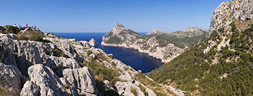 Posterazzi PPI158593S Viewpoint of Mirador d' Es Colomer Cap de Formentor Majorca Balearic Islands Spain Poster Print 27 x 9