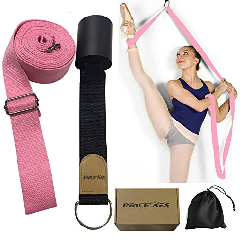 Leg Ballet Yoga Stretcher, Door Attachment, Get More Flexible, Flexibility & Stretching Leg Straps - Great for Cheer Dance Gymnastics or ANY Sport Trainer Premium stretch Fitness Equipment Band