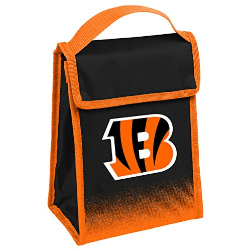 NFL Cincinnati Bengals Lunch Bag, Team Colors, One Size