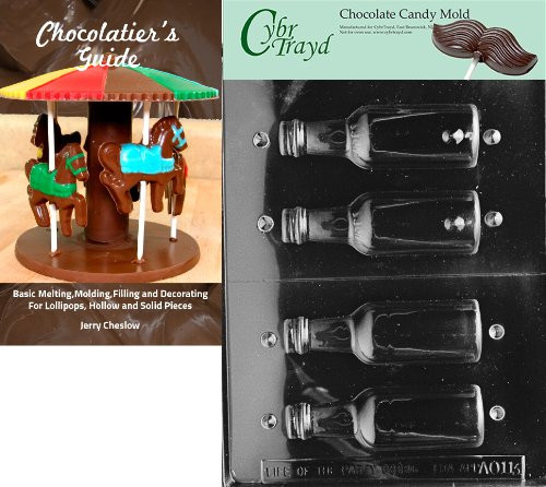 Cybrtrayd Bk-AO113 Medium Bottles All Occasions Chocolate Candy Mold