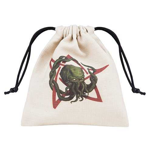 Q Workshop Call of Cthulhu Beige & Multicolor Dice Bag