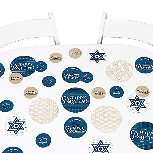 Big Dot of Happiness Happy Passover - Pesach Jewish Holiday Party Giant Circle Confetti - Party Decorations - Large Confetti 27 Count