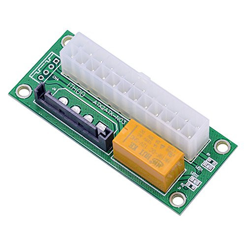 add2PSU Multi Power Supply Adapter , ATX 24Pin to Molex SATA Dual PSU Multiple  Power Supply Connector Dual Synchronous Boot Card for BTC Miner (SATA)