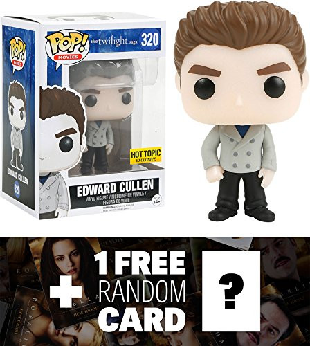 Edward Cullen (Hot Topic Exclusive): Funko POP! x The Twilight Saga Vinyl Figure + 1 FREE Official Twilight Trading Card Bundle (097646)