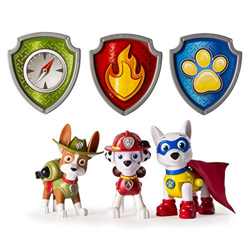 Paw Patrol Action Pack Pups Figure Set, 3pk, Tracker, Apollo, Marshall