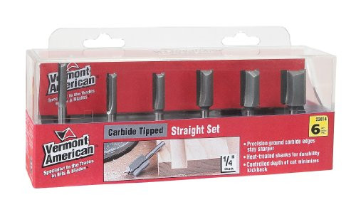 Vermont American 23014 VA Carbide Straight Set, 6-Piece