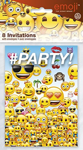 Emoji Party Invitations, 8ct