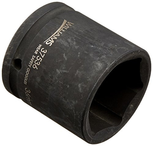 Williams 37536 1/2-Inch Drive Standard Impact Socket, 6-Point, 36mm