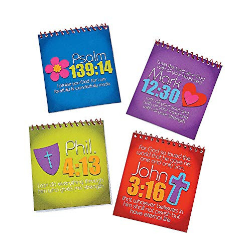 Fun Express - Joy for Jesus Spiral Color Pads W/stickr - Stationery - Activity Books - Activity Books - 12 Pieces