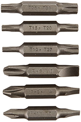 Vermont American 16290 Assorted Double-Ended Bit Set, 6-Piece