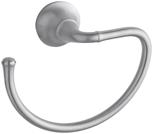 KOHLER K-11277-G Forte traditional Towel Ring, Brushed Chrome