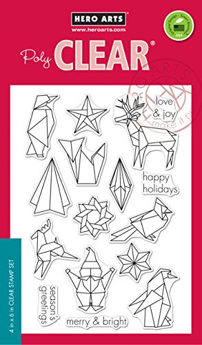 Hero Arts Origami Happy Holidays