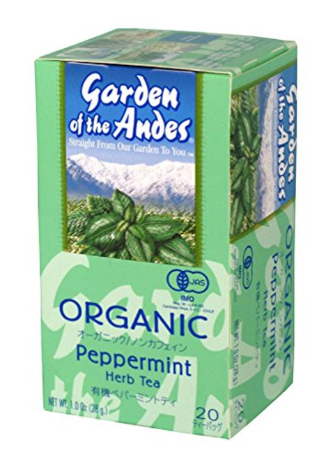 Garden of the Andes 100% Organic Herbal Tea, Pure Peppermint, 20-Count Garden of the Andes 100% Organic Herbal Tea, Pure Peppermint, 20-Count