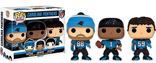 Funko NFL Carolina Panthers Funko POP! Sports Greg Olsen, Cam Newton & Luke Kuechly Exclusive Vinyl Figure 3-Pack