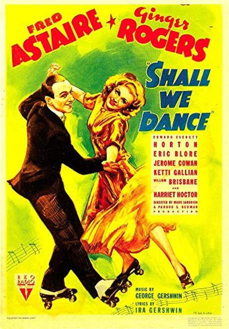 Posterazzi Shall We Dance from Left: Fred Astaire Ginger Rogers On Midget Window Card 1937 Movie Masterprint Poster Print (11 x 17) Posterazzi Shall We Dance from Left: Fred Astaire Ginger Rogers On Midget Window Card 1937 Movie Masterprint Poster Print (11 x 17)
