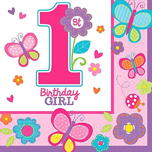 amscan Sweet Birthday Girl Luncheon Napkins