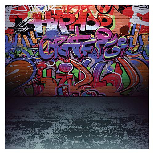 WOLADA 10x10ft Graffiti Backdrop Photography Hip Hop Photo Background Party Photography Background Children Vinyl Photography Backdrops Fond Studio Prop 10930
