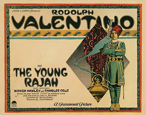 Posterazzi The Young Rajah Title Card Rudolph Valentino 1922 Movie Masterprint Poster Print, (14 x 11) Posterazzi The Young Rajah Title Card Rudolph Valentino 1922 Movie Masterprint Poster Print, (14 x 11)