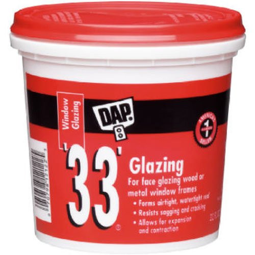 Dap 12019 Number-33 Glazing Compound, Gallon, White