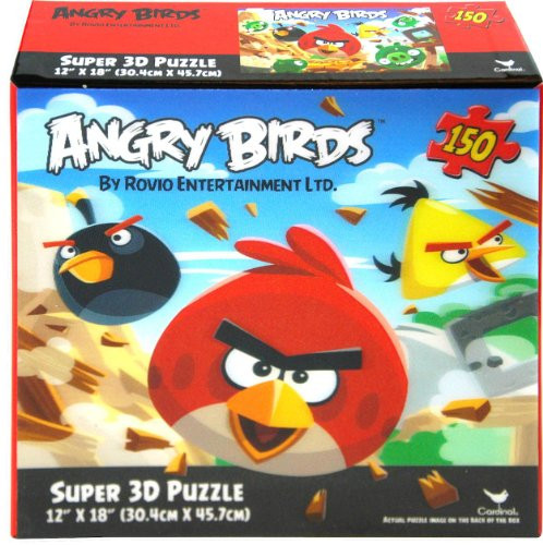 Angry Birds 150 piece Super 3D Puzzle 12" X 18"