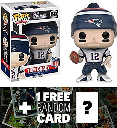 Tom Brady - Patriots: Funko POP! x NFL Vinyl Figure + 1 FREE Official NFL Trading Card Bundle (102315)