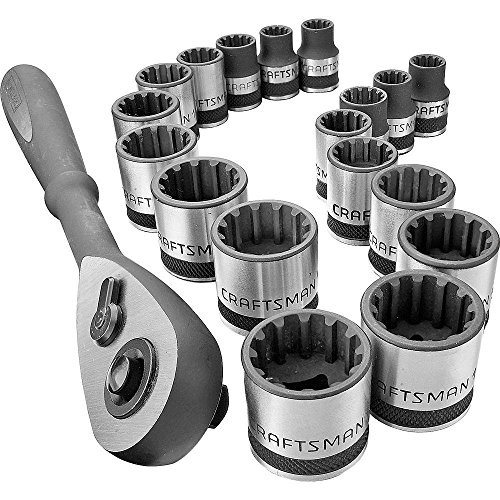 Craftsman 19-piece 3/8" Dr. Inch and Metric Universal Socket Wrench Set 9-24963
