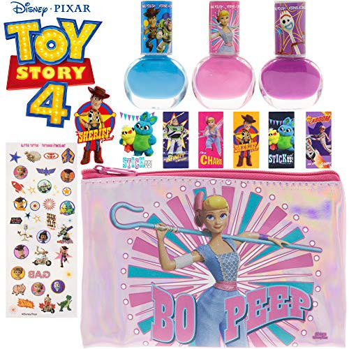 Toy Story 3 Piece Nail Polish with Bonus Nail Stickers and Storing Case, 6 CT