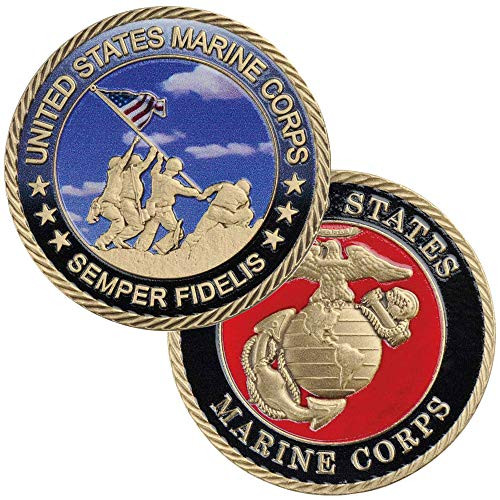 United States Marine Corps Semper Fidelis Challenge Coin United States Marine Corps Semper Fidelis Challenge Coin