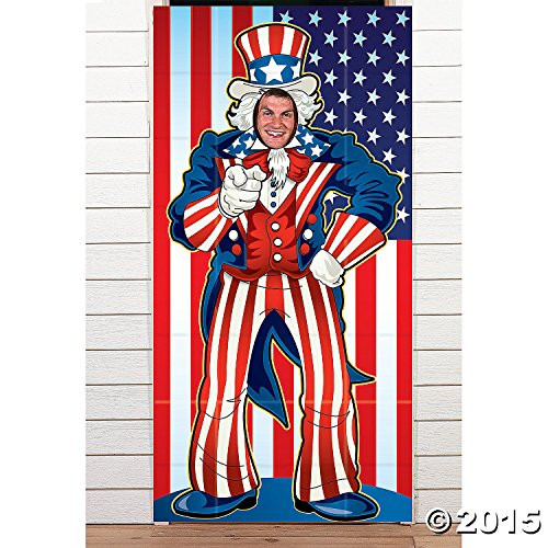 UNCLE SAM PHOTO DOOR BANNER by Fun Express