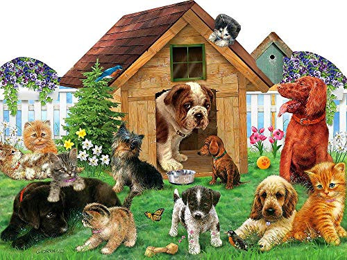 SunsOut Welcome to The Playground 900 Pc Shaped Jigsaw Puzzle