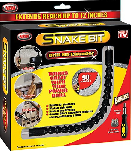 As Seen on TV SN-MC12 Snake Bit Drill Bit Extender