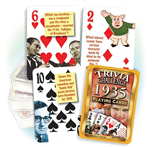 Flickback Media, Inc. 1935 Trivia Playing Cards: Great Birthday