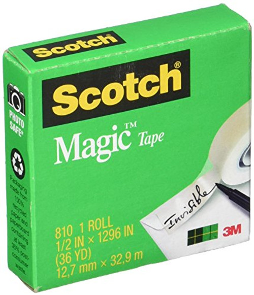 Scotch Magic Tape, 1/2" x 1296" Scotch Magic Tape, 1/2" x 1296"
