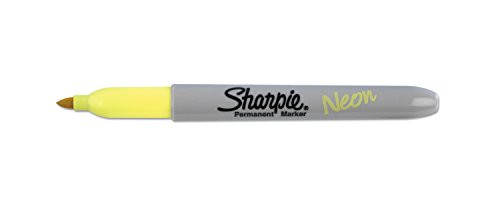 Sharpie Sharpie Neon Fine Point Permanent Marker, Open Stock, Yellow (1860445)