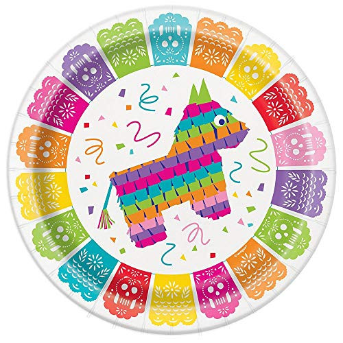 Mexican Fiesta Party Paper Plate, 8 Ct.