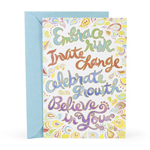Hallmark Mahogany Birthday Greeting Card (Lettering Swirls Vivid)