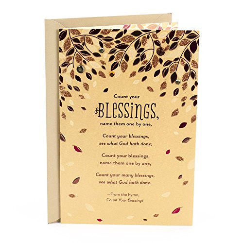 DaySpring Religious Thanksgiving Card (Count Your Blessings) DaySpring Religious Thanksgiving Card (Count Your Blessings)