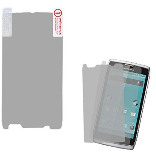 MYBAT MOTXT881LCDSCPRTW LCD Screen Protector for Motorola Electrify 2 XT881 - Retail Packaging - Twin Pack