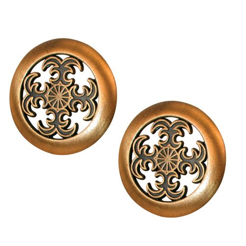 Prime-Line Products N 6757 Bi-Fold Door Pull Knob, Antique Brass Plated,(Pack of 2)