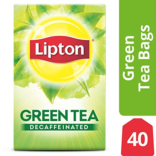 Lipton Green Tea Bags, Decaffeinated, 40 ct