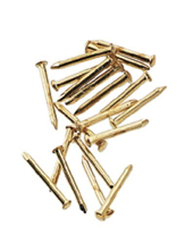 Dollhouse Miniature Brass Pointed Pin Nails 6mm by Houseworks