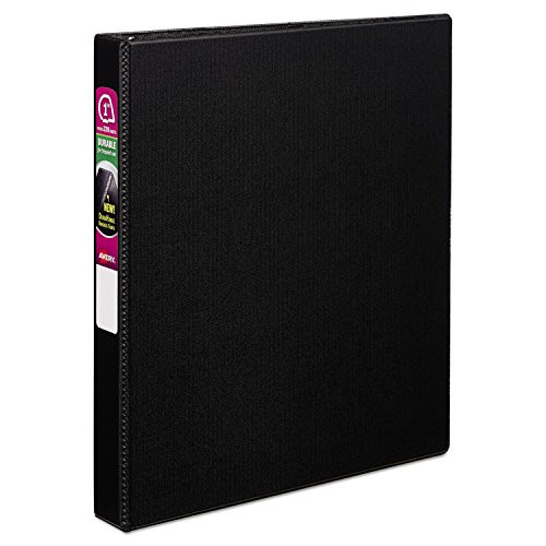 Avery 27250 Durable Binder with Slant Rings, 11 x 8 1/2, 1", Black
