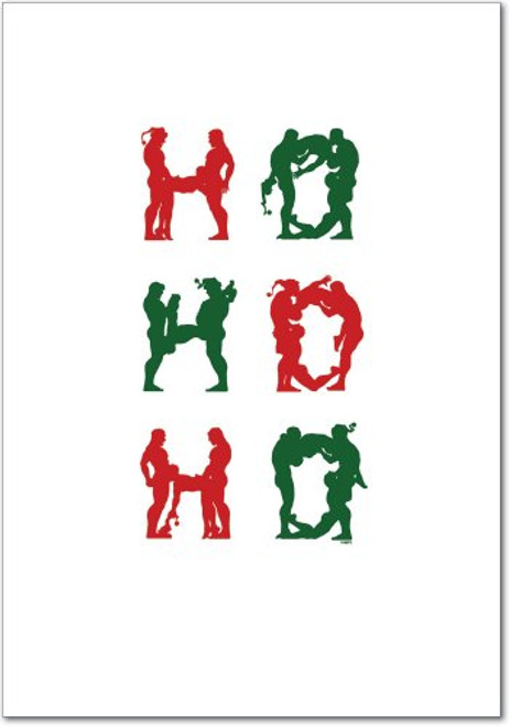 5914 'nau--ty Ho Ho Ho' - Funny Merry Christmas Greeting Card with 5" x 7" Envelope by NobleWorks 5914 'nau--ty Ho Ho Ho' - Funny Merry Christmas Greeting Card with 5" x 7" Envelope by NobleWorks