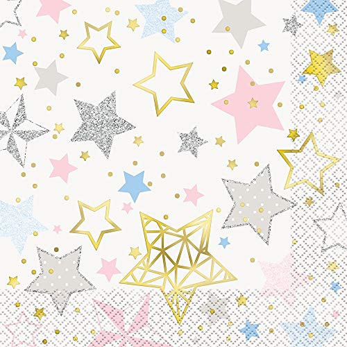 Twinkle Little Star Luncheon Napkins 6.5", 16 Ct.