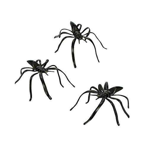 Fun Express Plastic Halloween Spiders Party Favor - 144 Pieces