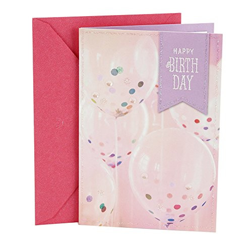 Hallmark Birthday Card (Confetti Balloons)